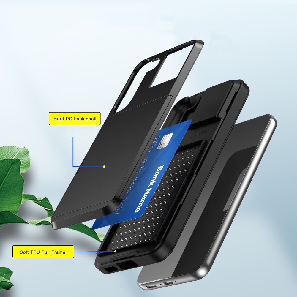 Case Cardslot Samsung Galaxy S23 Plus Musta