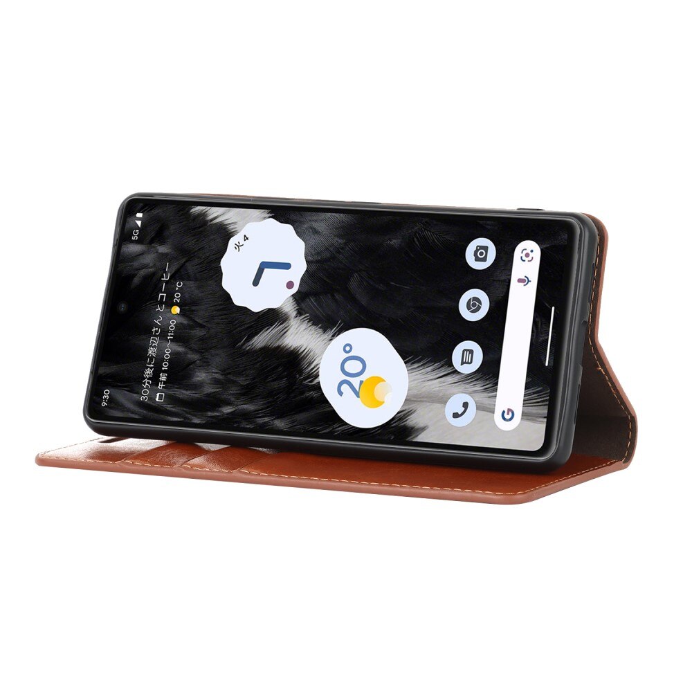 Suojakotelo Aito Nahka Google Pixel 7a Ruskea