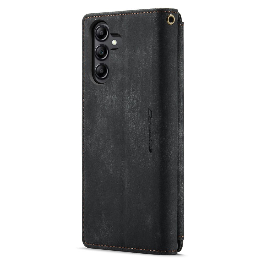 Zipper Wallet Samsung Galaxy A14 Musta