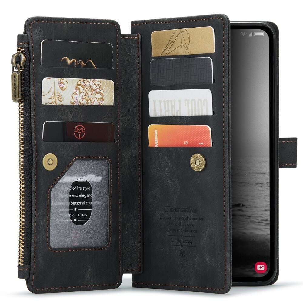 Zipper Wallet Samsung Galaxy A34 musta