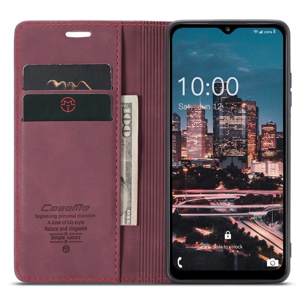 Slim Lompakkokotelo Samsung Galaxy A14 Punainen