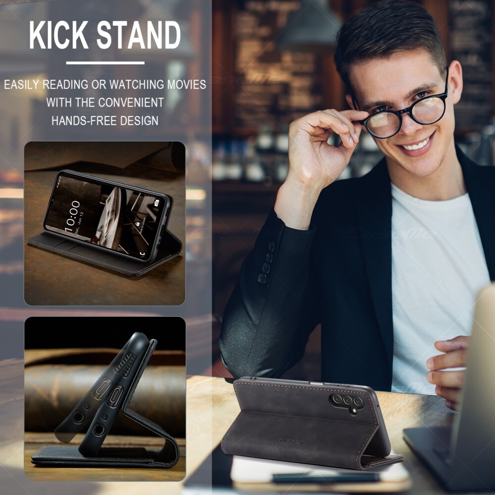 Slim Lompakkokotelo Samsung Galaxy A34 Musta