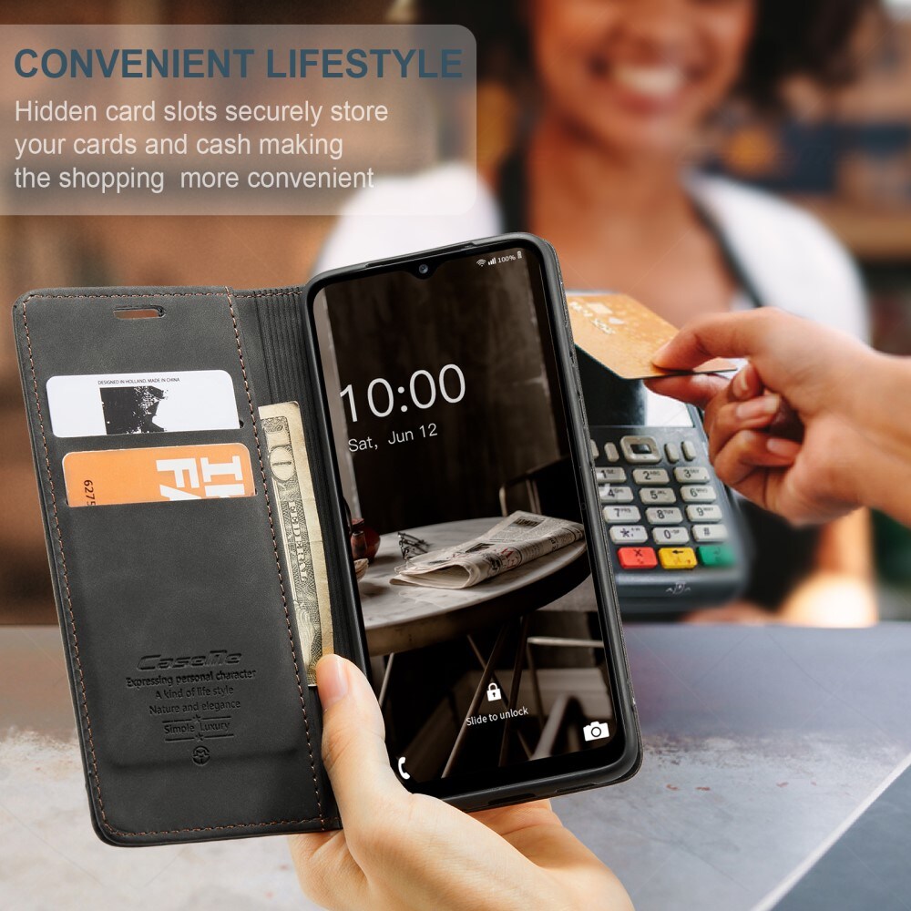 Slim Lompakkokotelo Samsung Galaxy A34 Musta