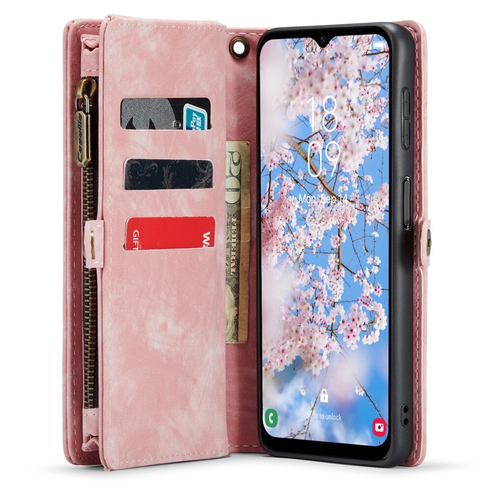Multi-slot Suojakotelo Samsung Galaxy A14 Vaaleanpunainen