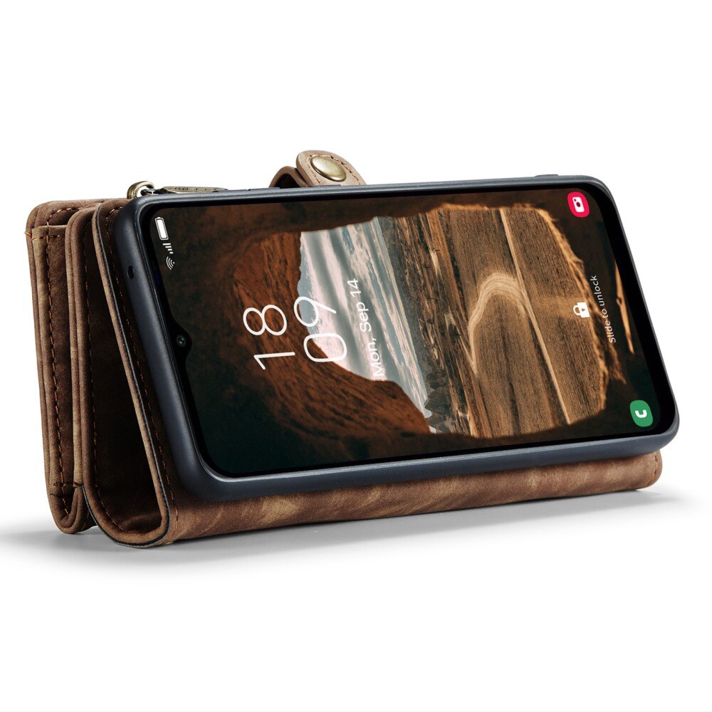 Multi-slot Suojakotelo Samsung Galaxy A14 Ruskea