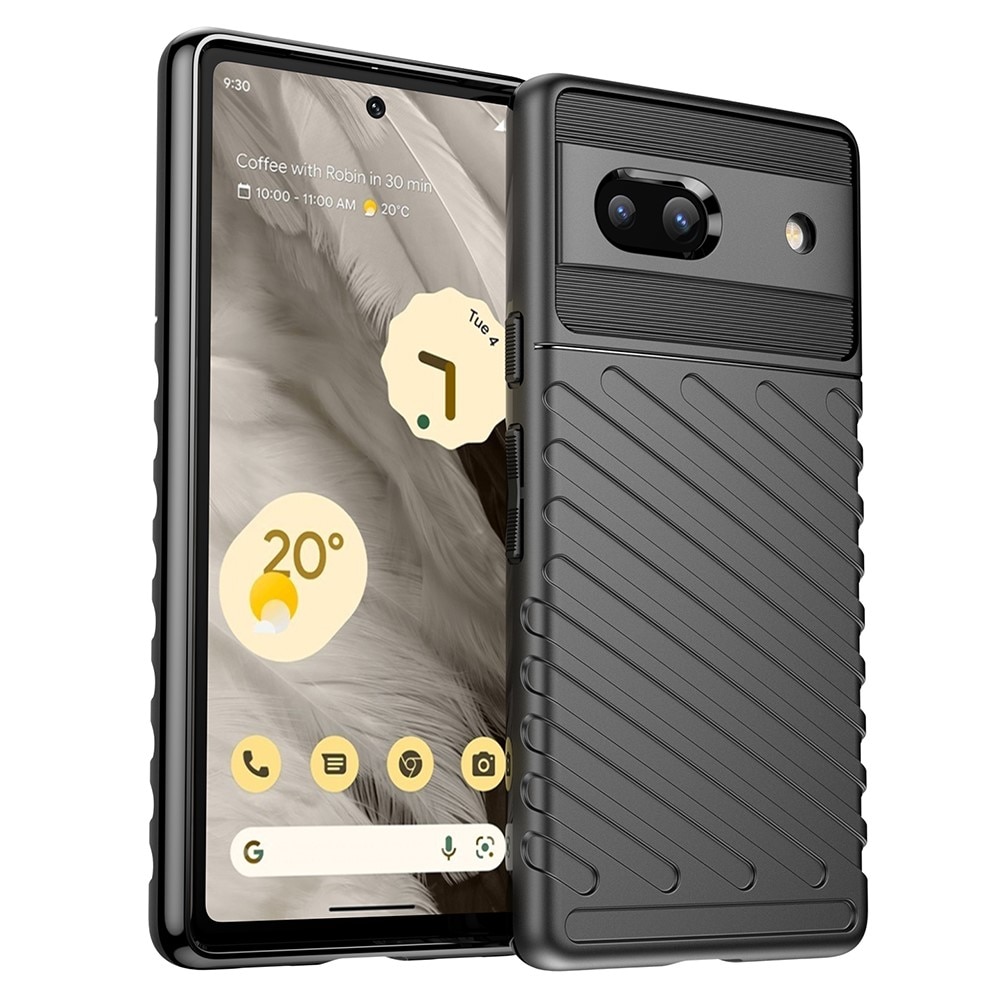 Thunder TPU Case Google Pixel 7a musta