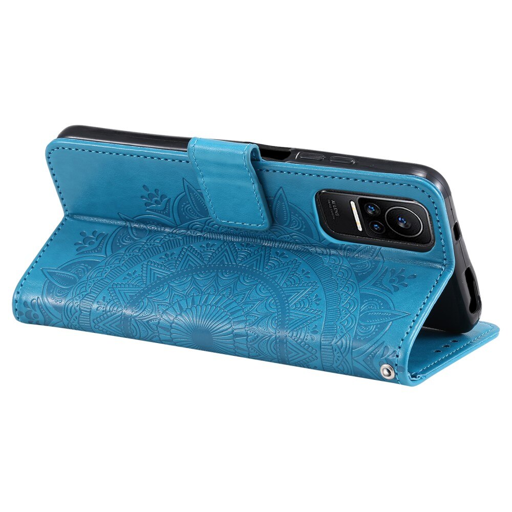 Nahkakotelo Mandala Xiaomi 13 Lite sininen