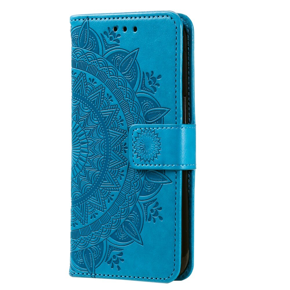 Nahkakotelo Mandala Xiaomi 13 Lite sininen