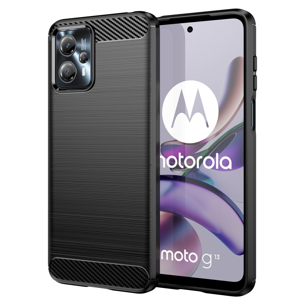 Motorola Moto G23 Kuori TPU Brushed Musta