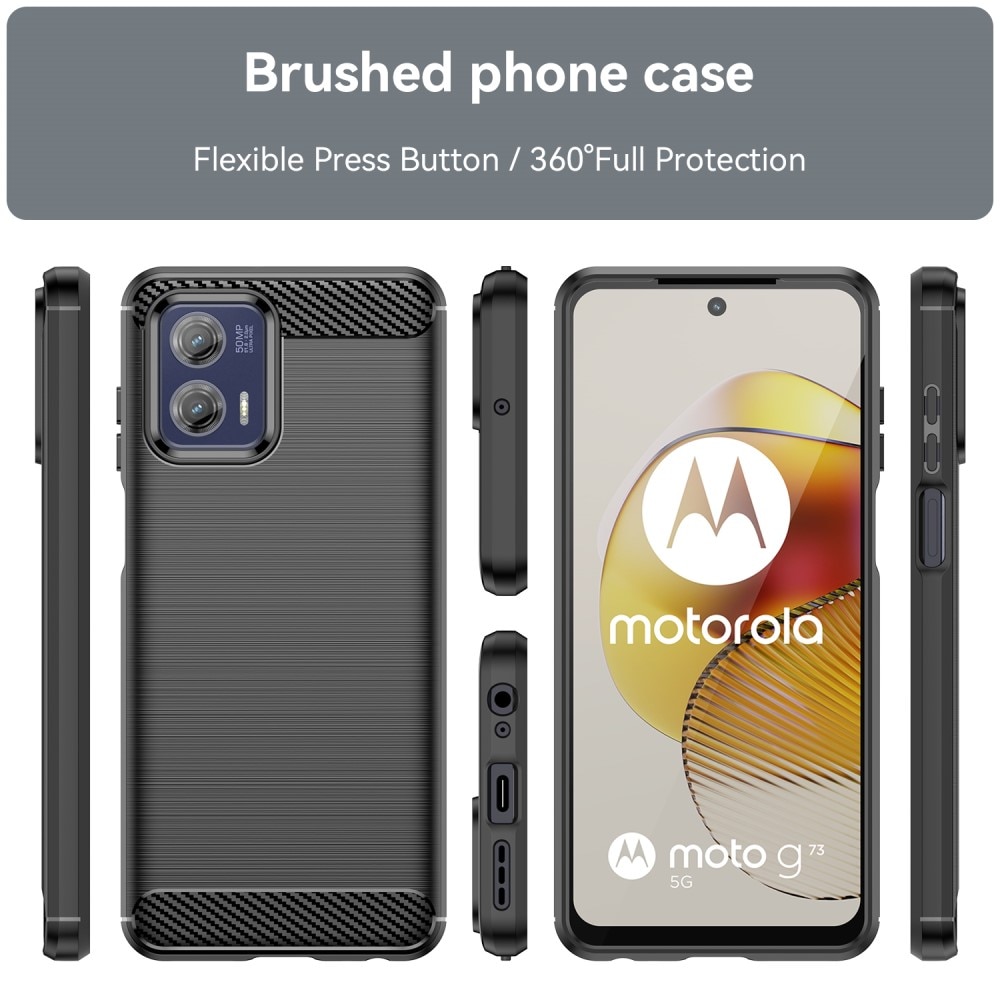 Motorola Moto G73 Kuori TPU Brushed Black