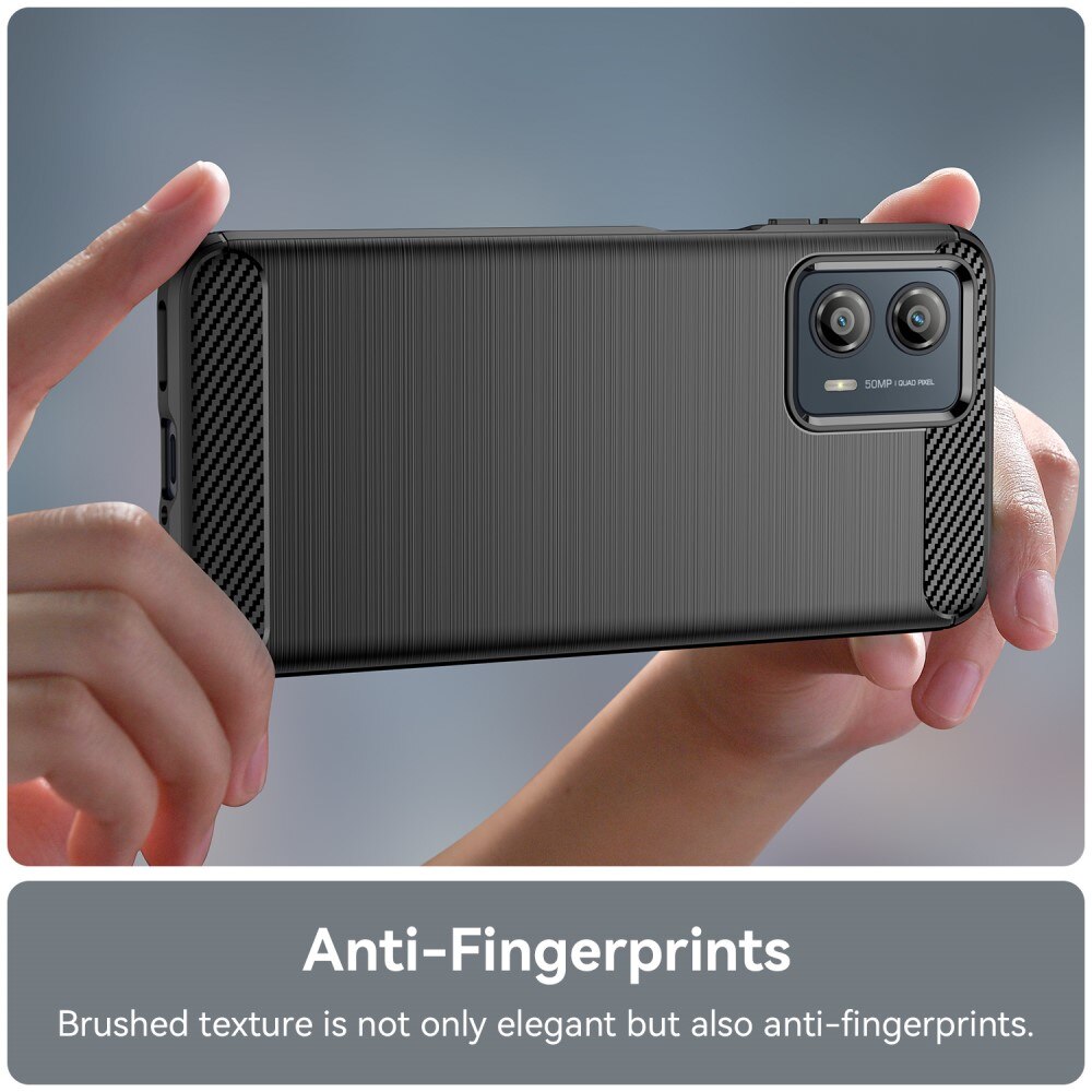 Motorola Moto G53 Kuori TPU Brushed Musta