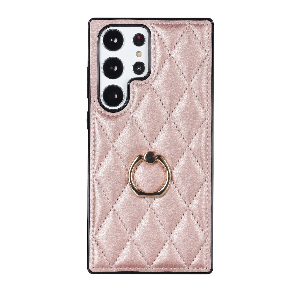 Case Finger Ring Samsung Galaxy S23 Ultra Quilted ruusukulta