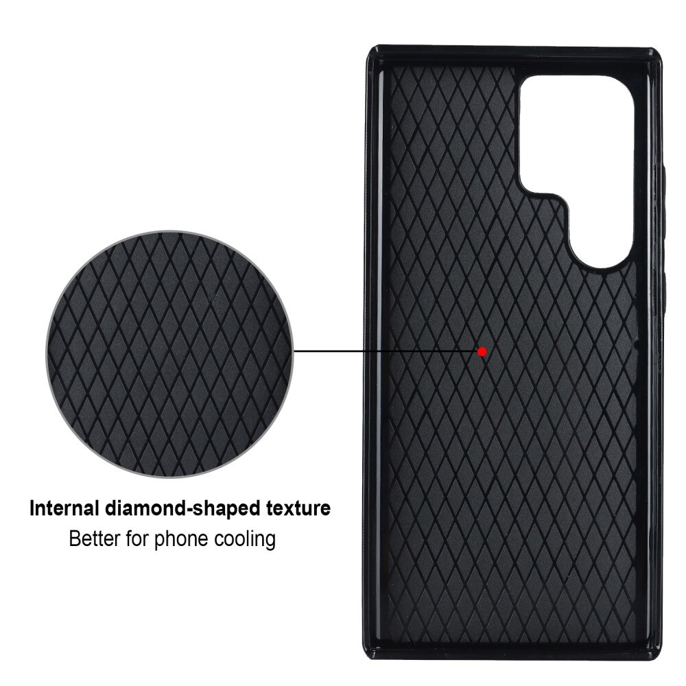 Case Finger Ring Samsung Galaxy S23 Ultra Quilted ruusukulta