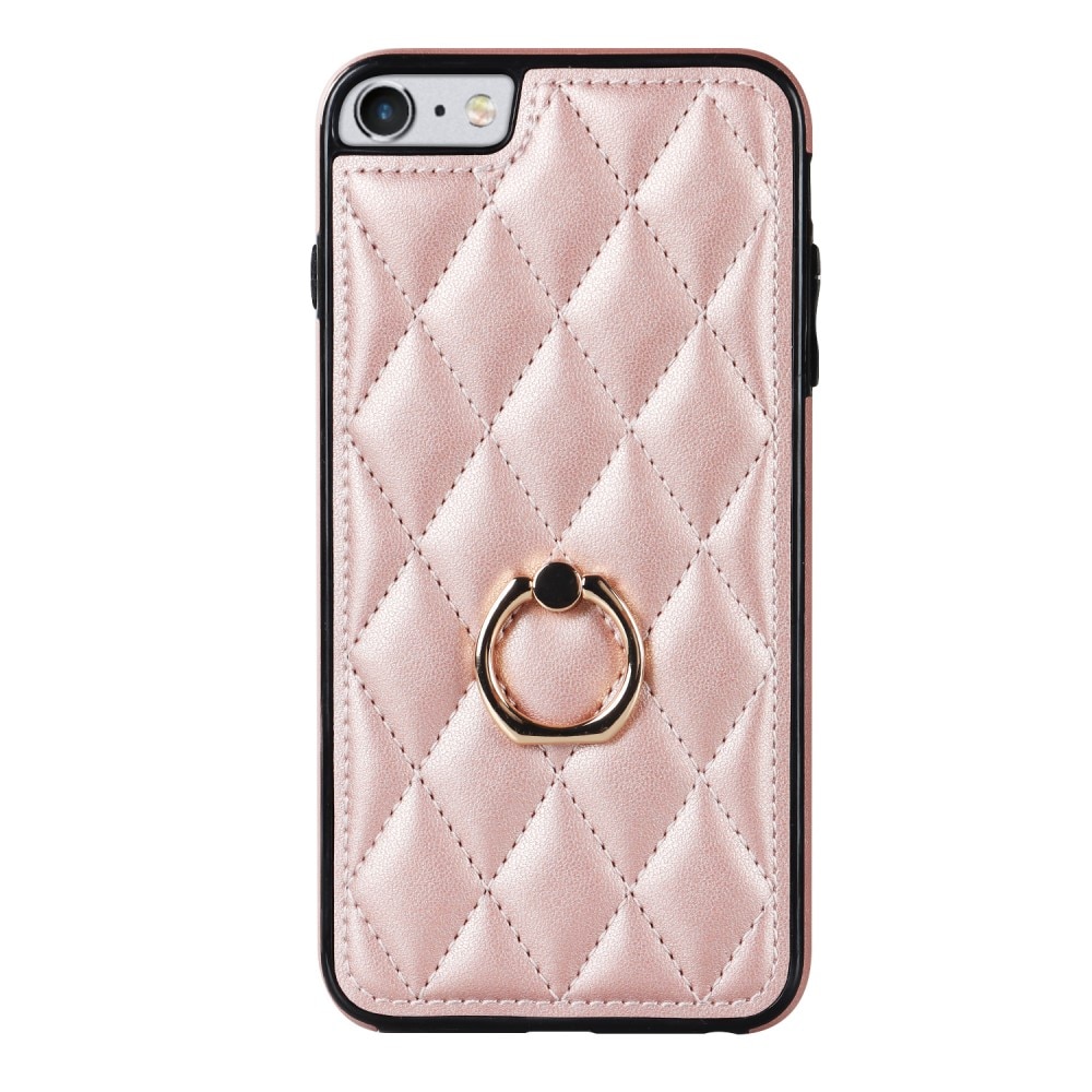 Case Finger Ring iPhone SE (2022) Quilted ruusukulta