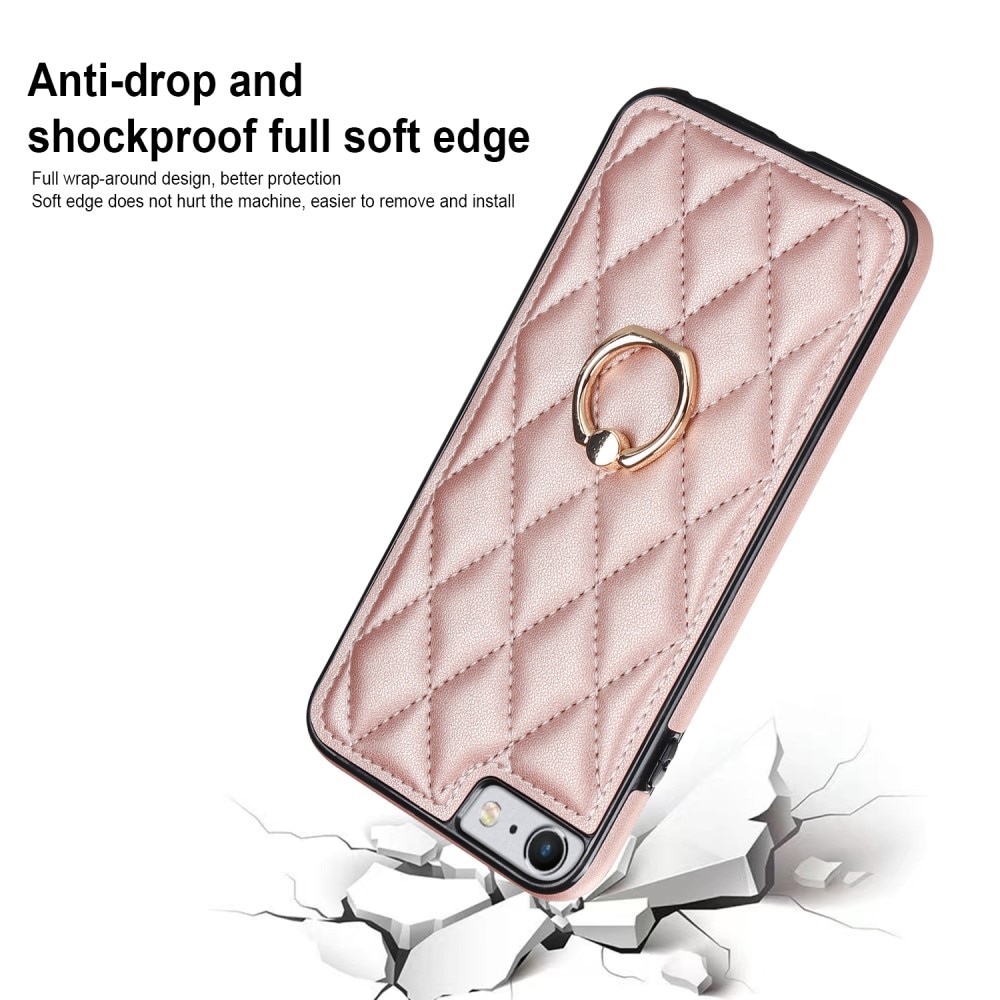 Case Finger Ring iPhone 8 Quilted ruusukulta