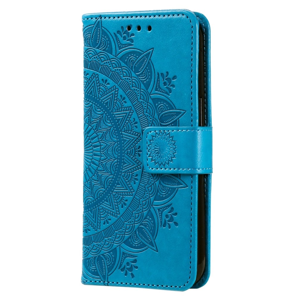 Nahkakotelo Mandala Sony Xperia 10 V sininen