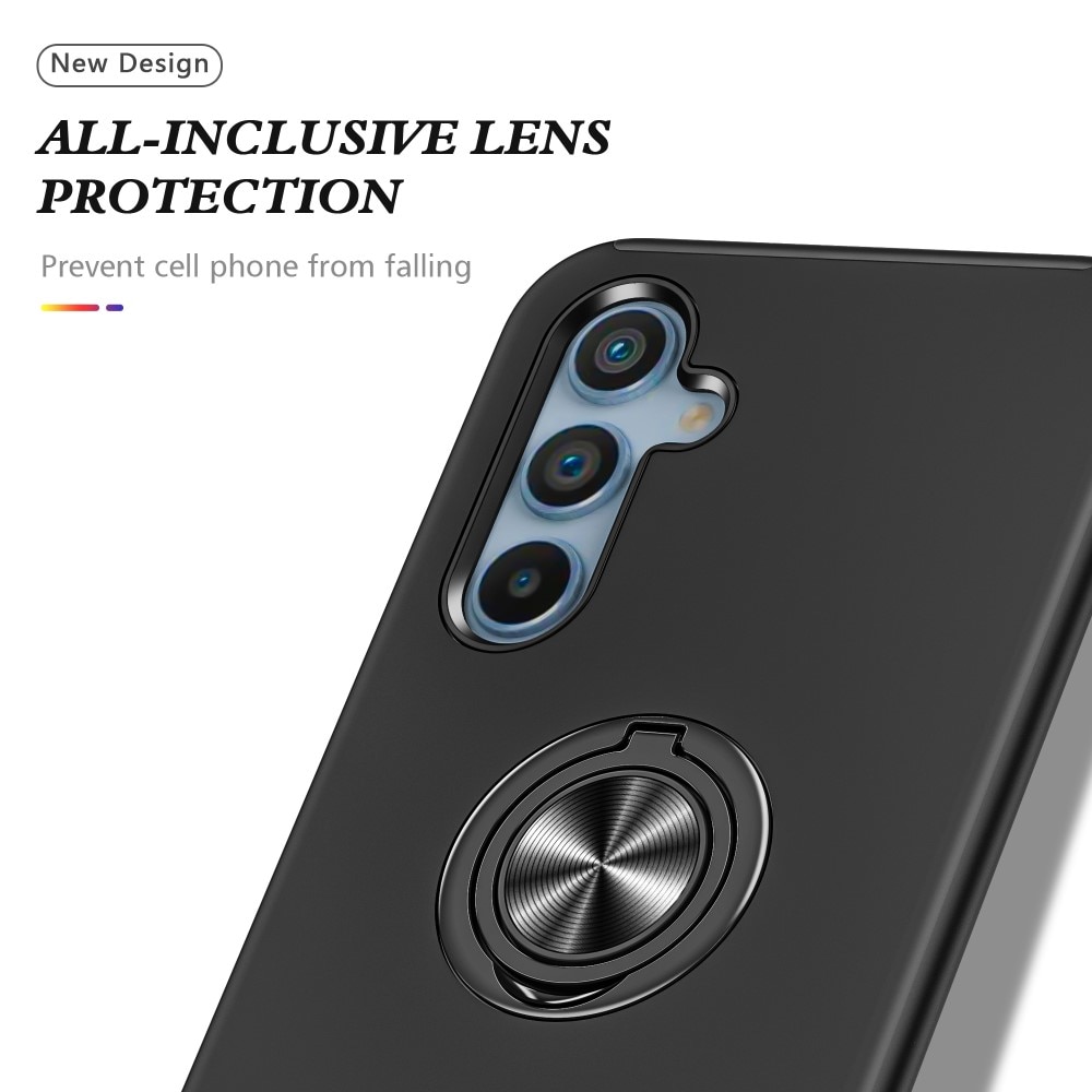 TPU Case Finger Ring Kickstand Samsung Galaxy A54 musta