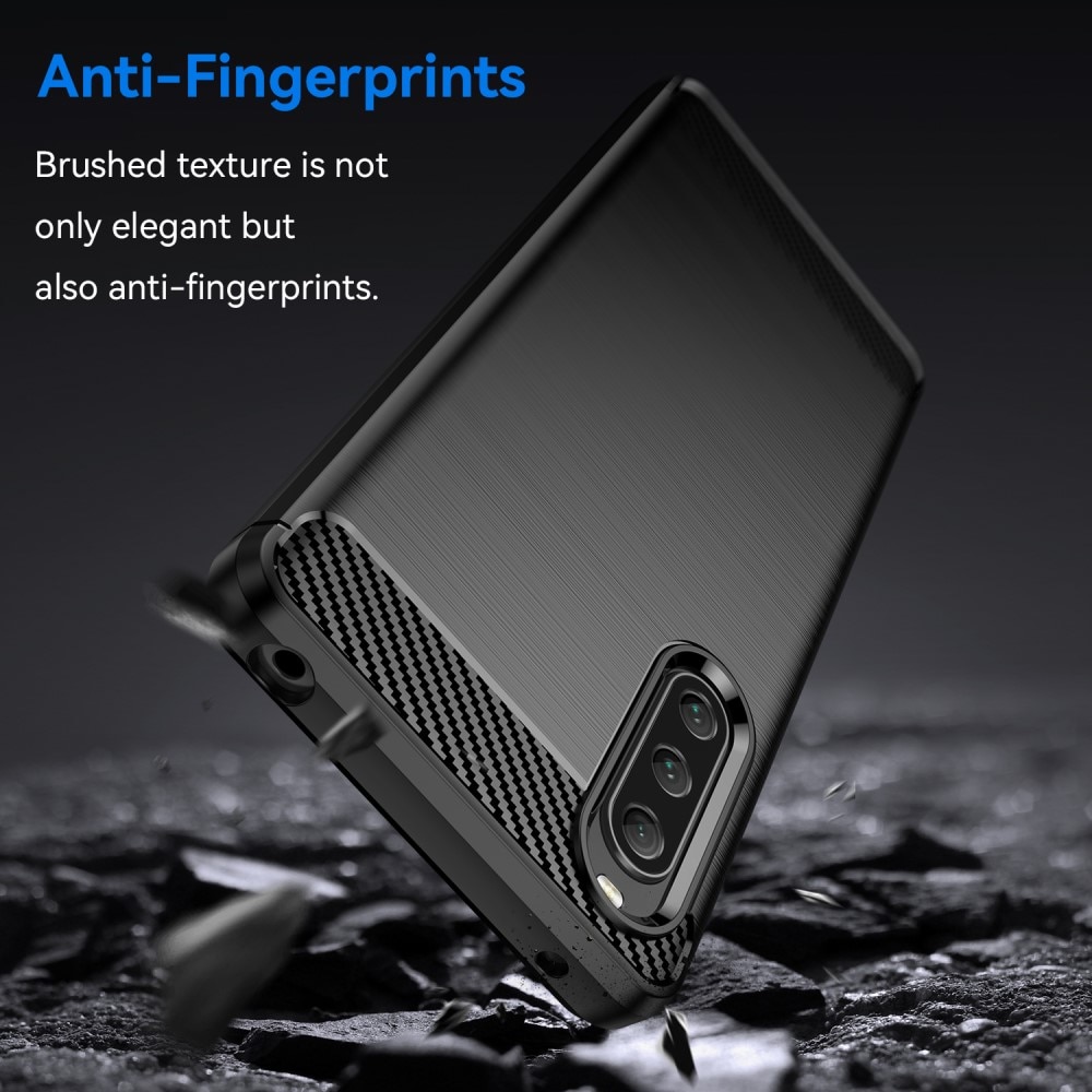 Sony Xperia 10 V Kuori TPU Brushed Black