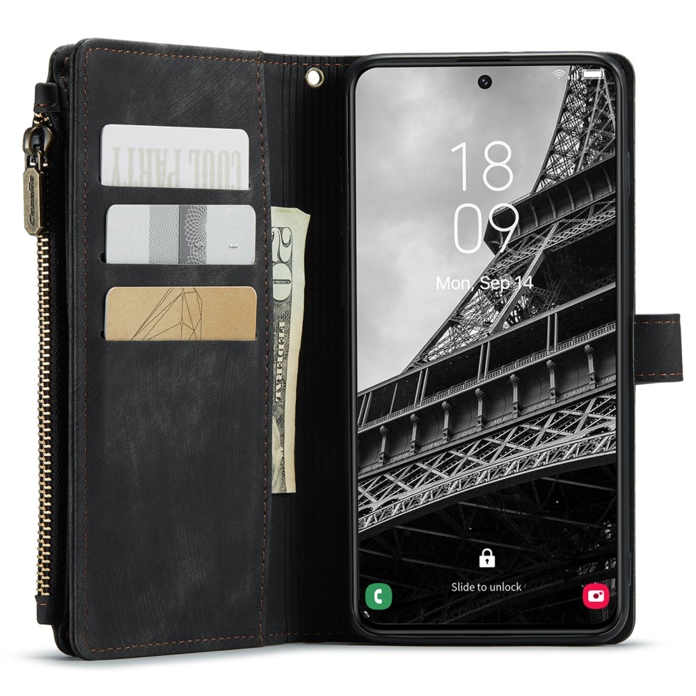 Zipper Wallet Samsung Galaxy S23 musta