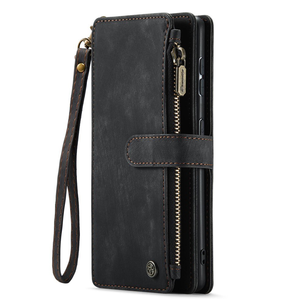 Zipper Wallet Samsung Galaxy S23 Plus musta