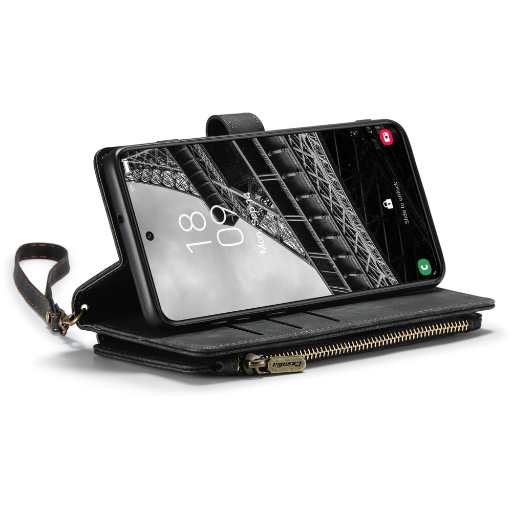 Zipper Wallet Samsung Galaxy S23 Plus musta