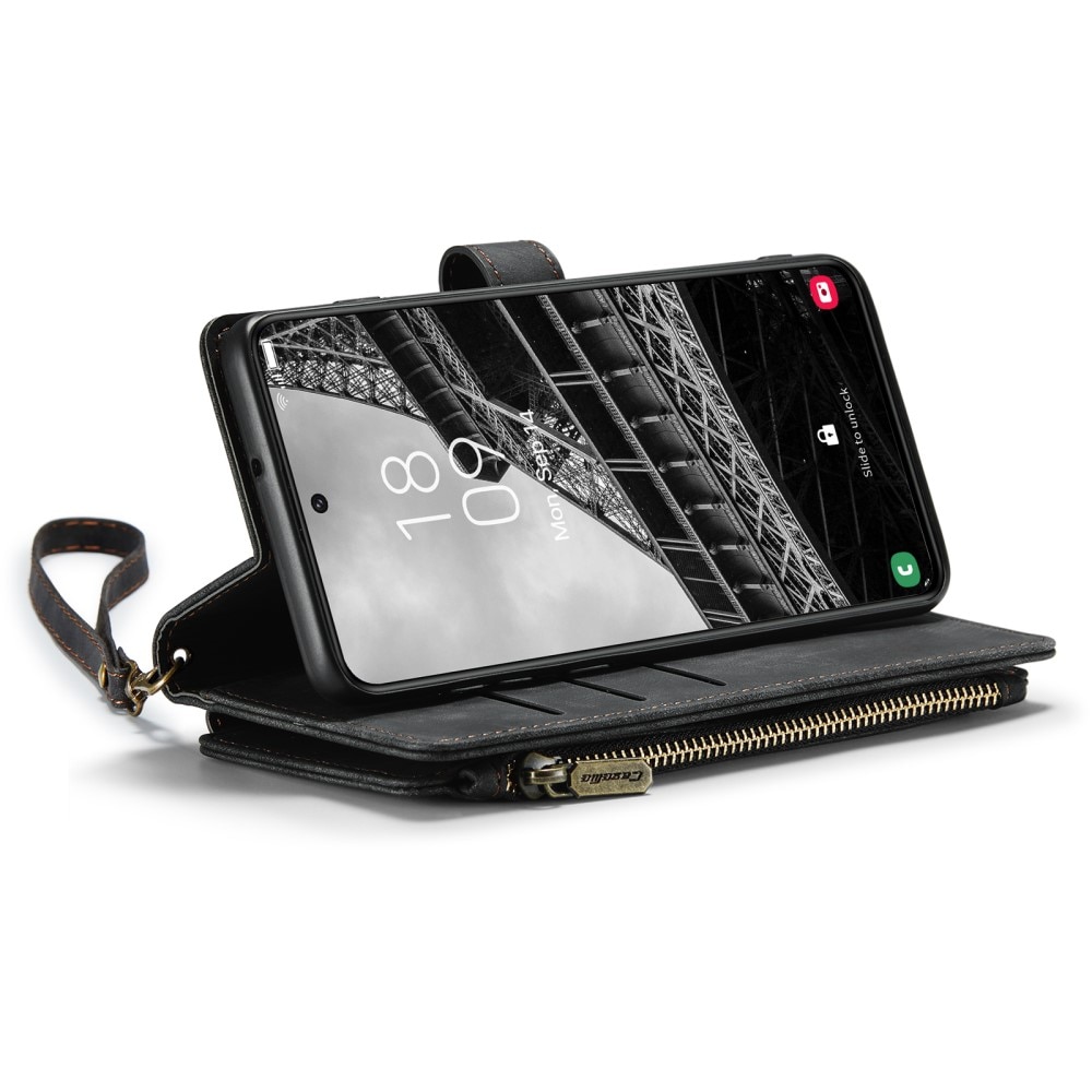 Zipper Wallet Samsung Galaxy S23 Plus Musta