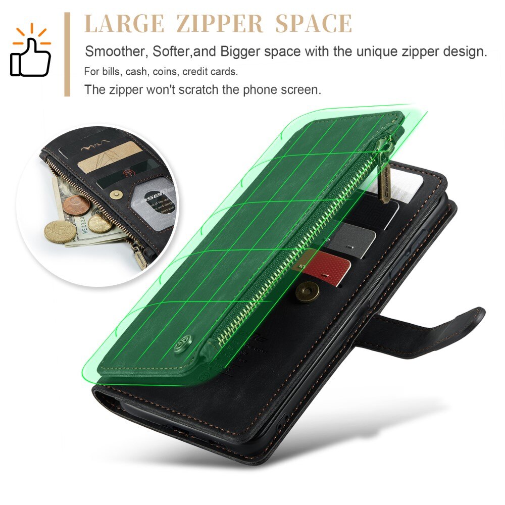 Zipper Wallet Samsung Galaxy S23 Plus Musta