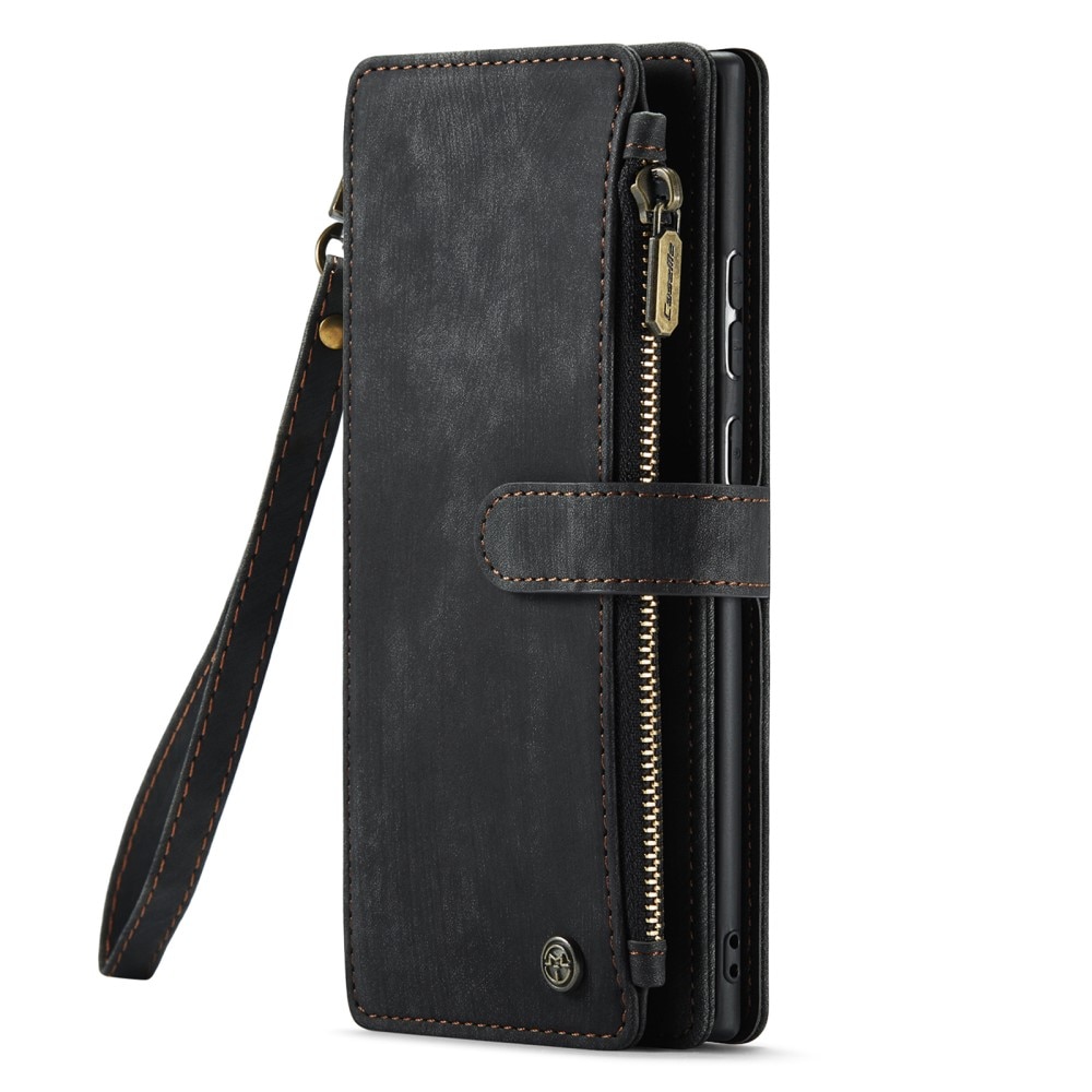 Zipper Wallet Samsung Galaxy S23 Ultra musta