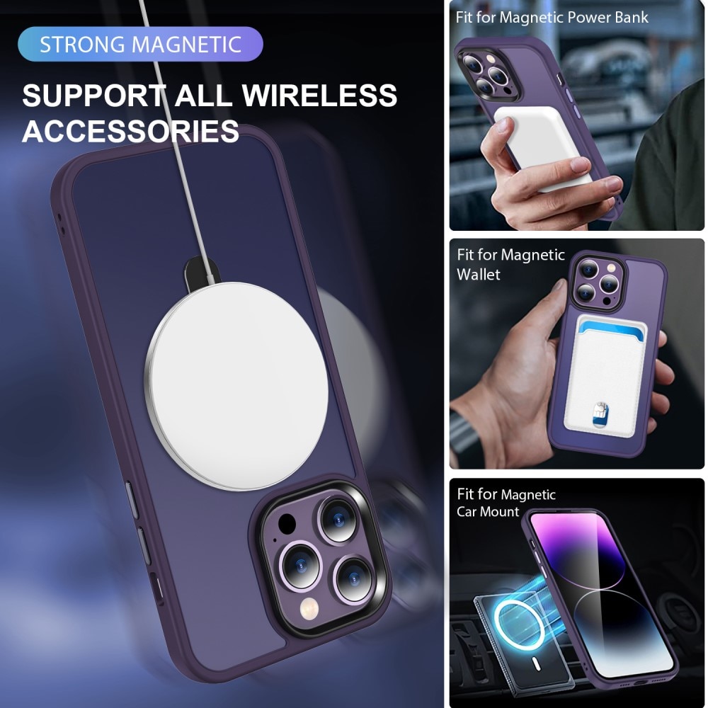 Hybridikuori MagSafe Ring iPhone 13 Pro Liila
