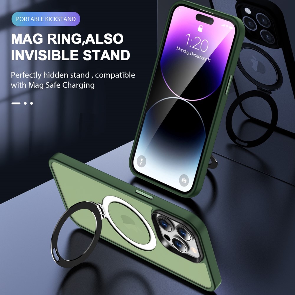 Hybridikuori MagSafe Ring iPhone 14 Pro Max Vihreä