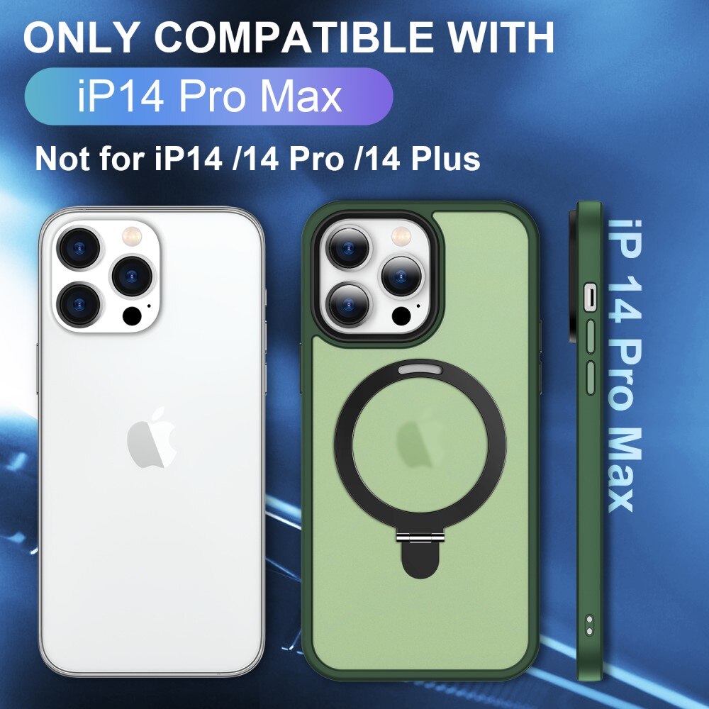 Hybridikuori MagSafe Ring iPhone 14 Pro Max Vihreä