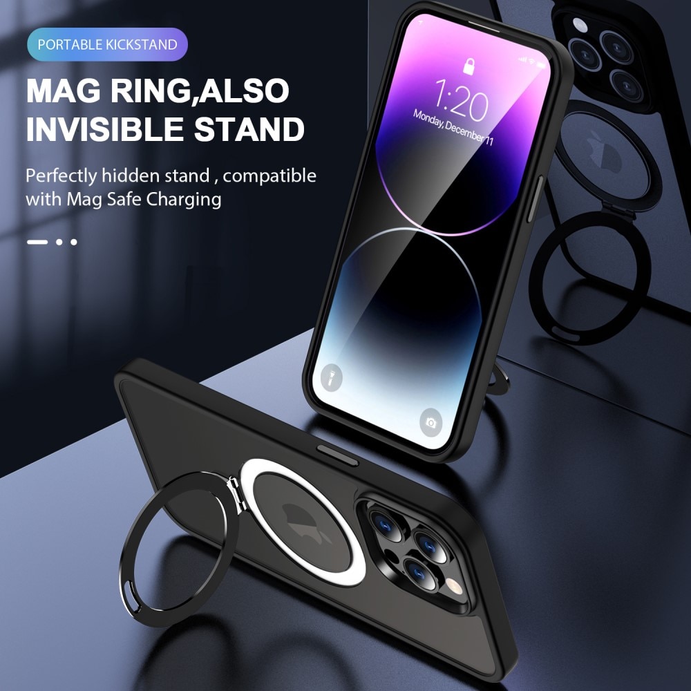 Hybridikuori MagSafe Ring iPhone 13 Pro Max musta