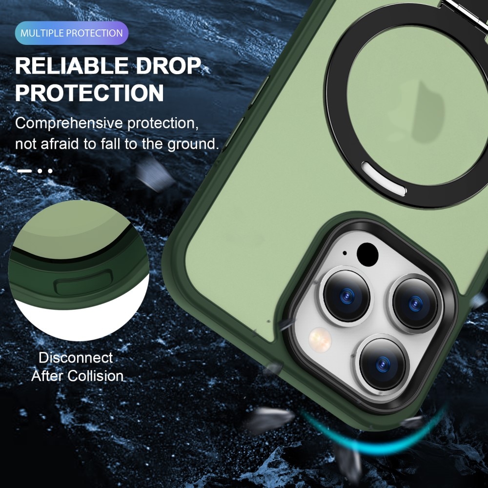 Hybridikuori MagSafe Ring iPhone 14 Pro vihreä