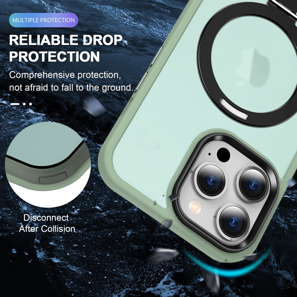 Hybridikuori MagSafe Ring iPhone 15 Pro vaaleanvihreä