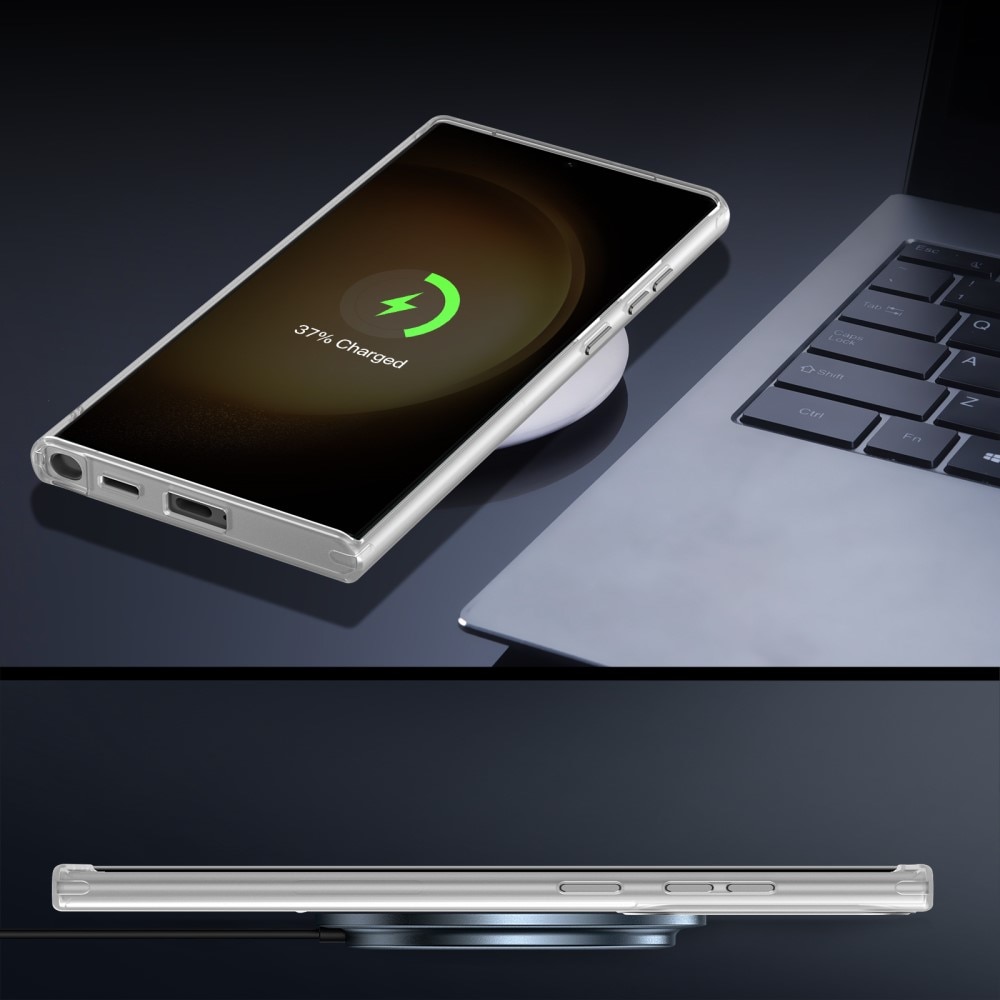 Hybridikuori MagSafe Ring Samsung Galaxy S23 Ultra läpinäkyvä