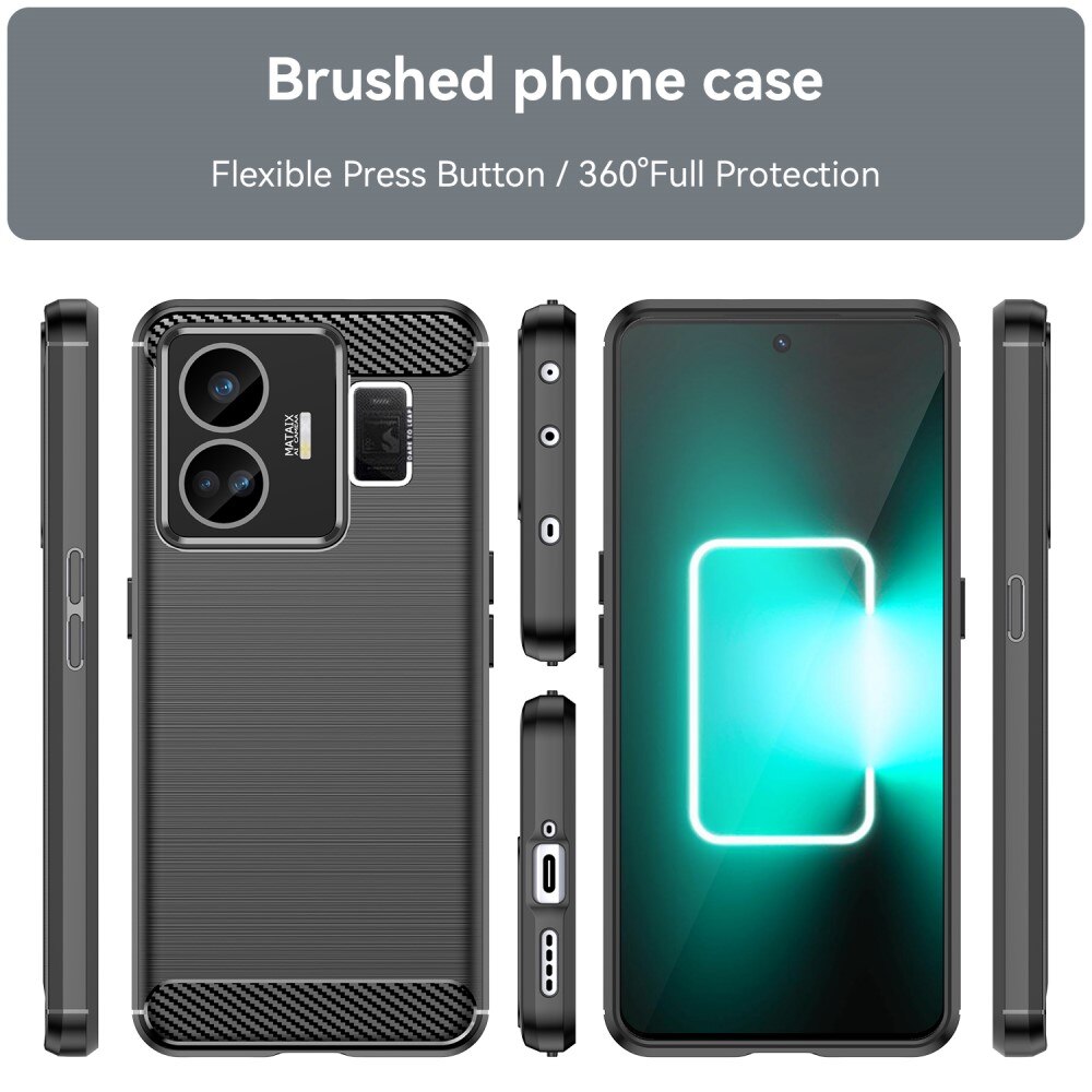 Realme GT3 Kuori TPU Brushed Black