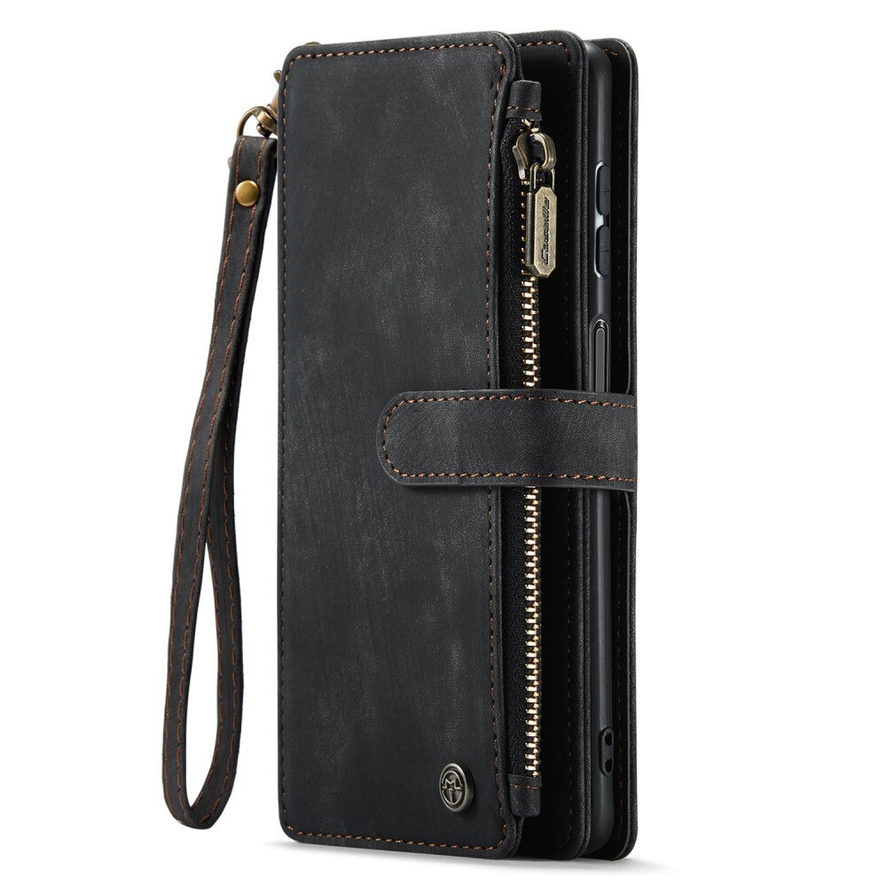 Zipper Wallet Samsung Galaxy A54 Musta