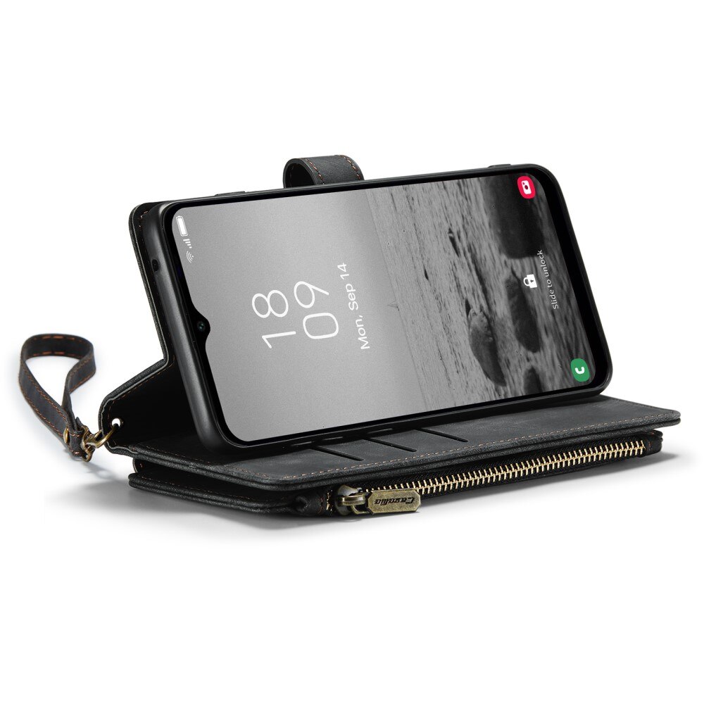 Zipper Wallet Samsung Galaxy A54 Musta
