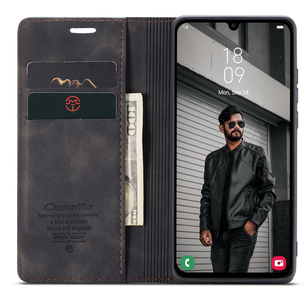 Slim Lompakkokotelo Samsung Galaxy A24 Musta