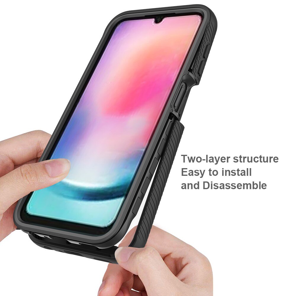 Full Protection Case Samsung Galaxy A24 Musta