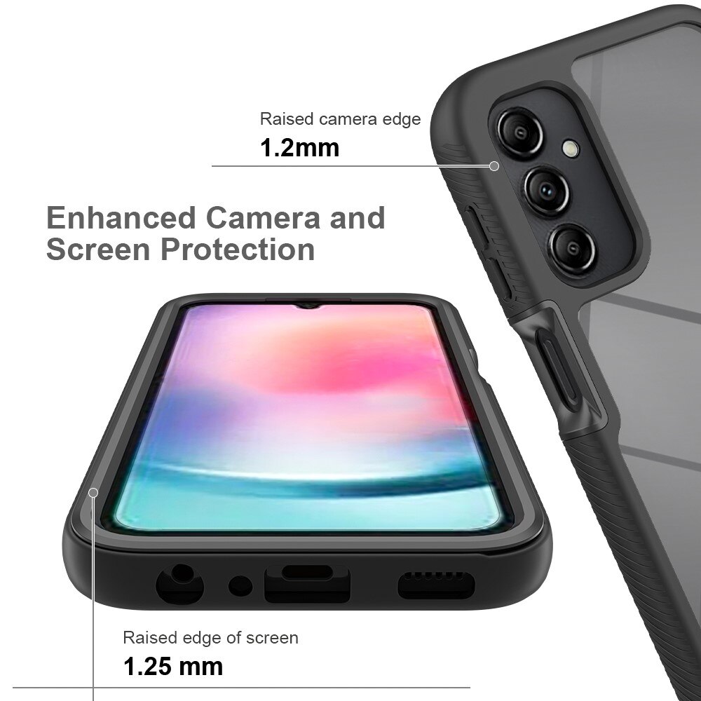 Full Protection Case Samsung Galaxy A24 Musta