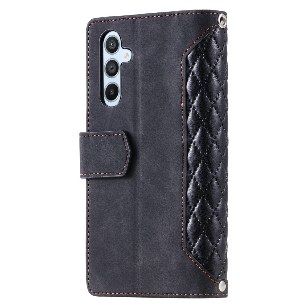 Lompakkolaukku Samsung Galaxy A54 Quilted musta