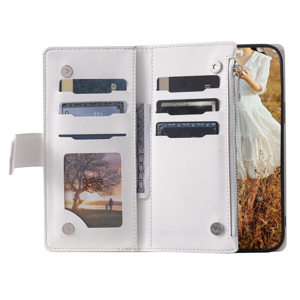 Lompakkolaukku Samsung Galaxy A14 Quilted Valkoinen