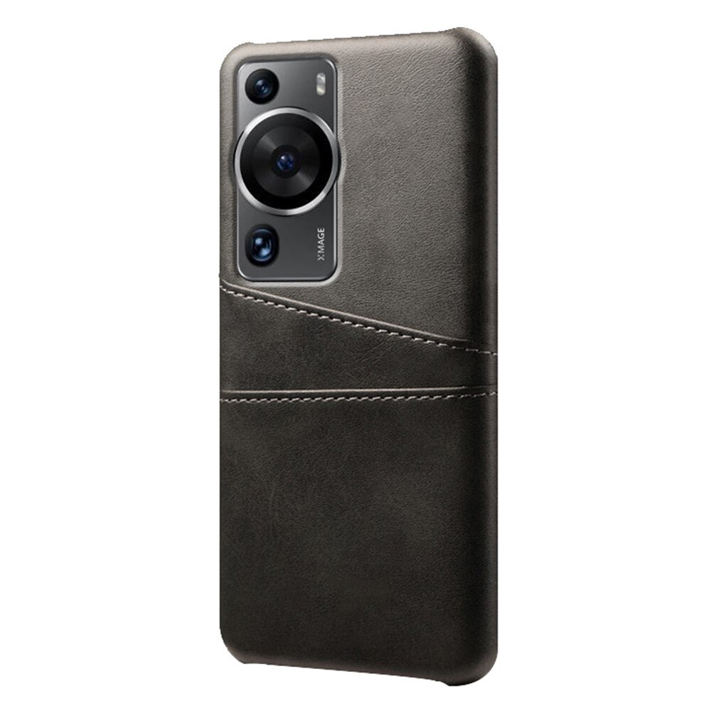 Card Slots Case Huawei P60 Pro/P60 Musta