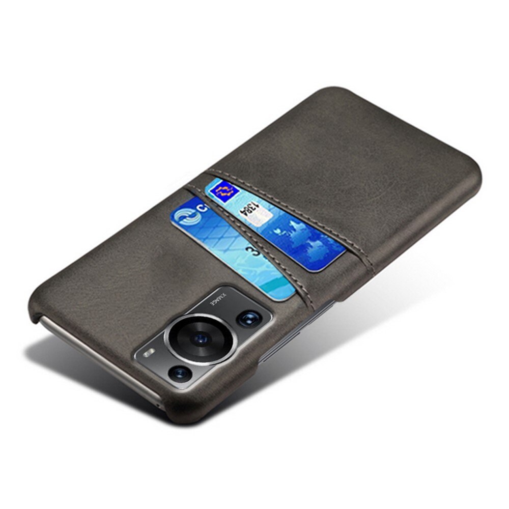 Card Slots Case Huawei P60 Pro/P60 Musta
