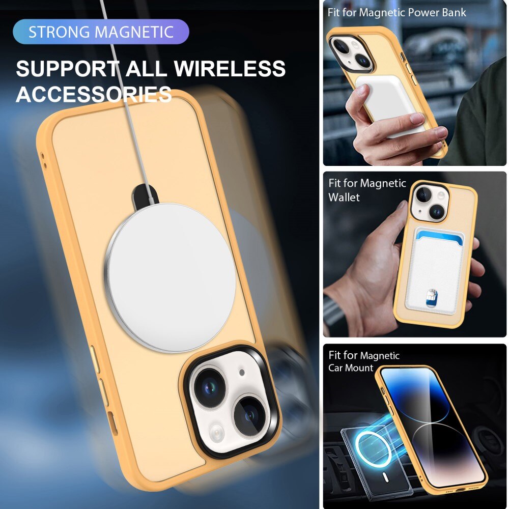Hybridikuori MagSafe Ring iPhone 13 Oranssi