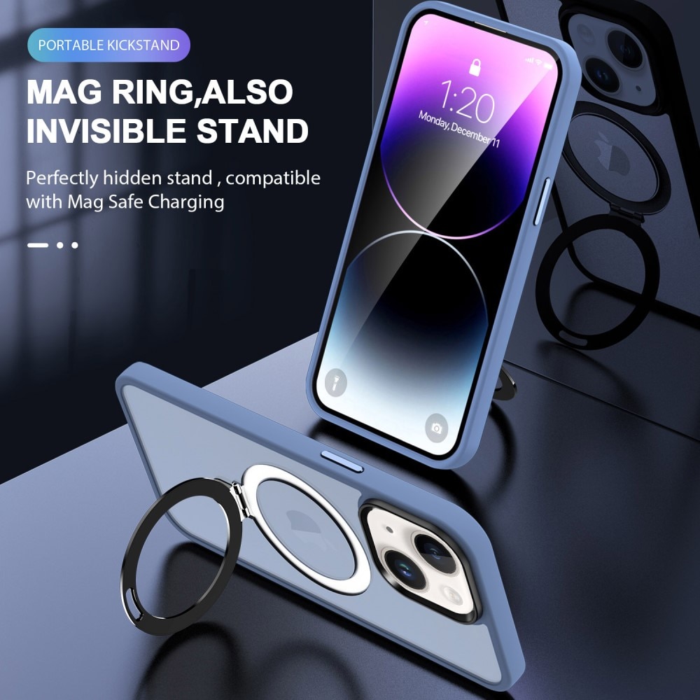 Hybridikuori MagSafe Ring iPhone 13 sininen