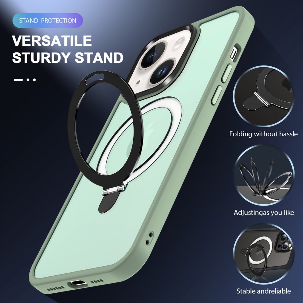Hybridikuori Magnetic Ring iPhone 13 Vihreä