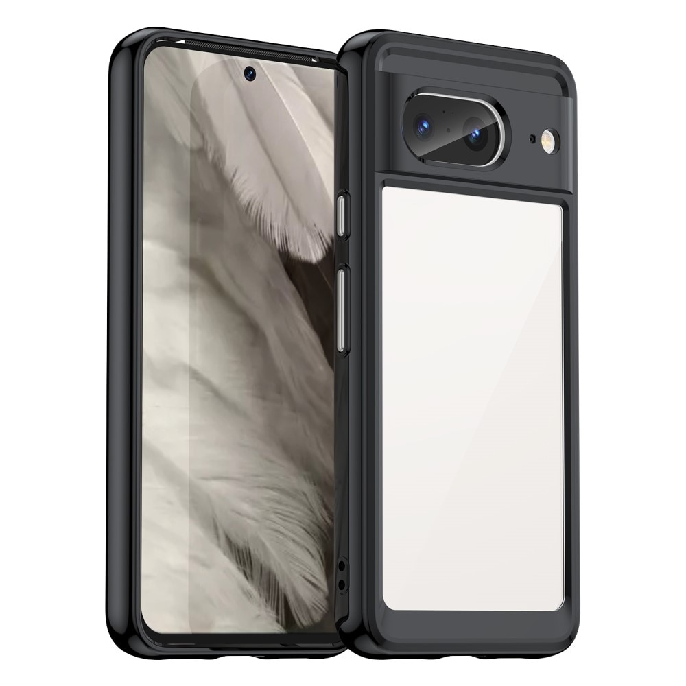 Crystal Hybrid Case Google Pixel 8 musta