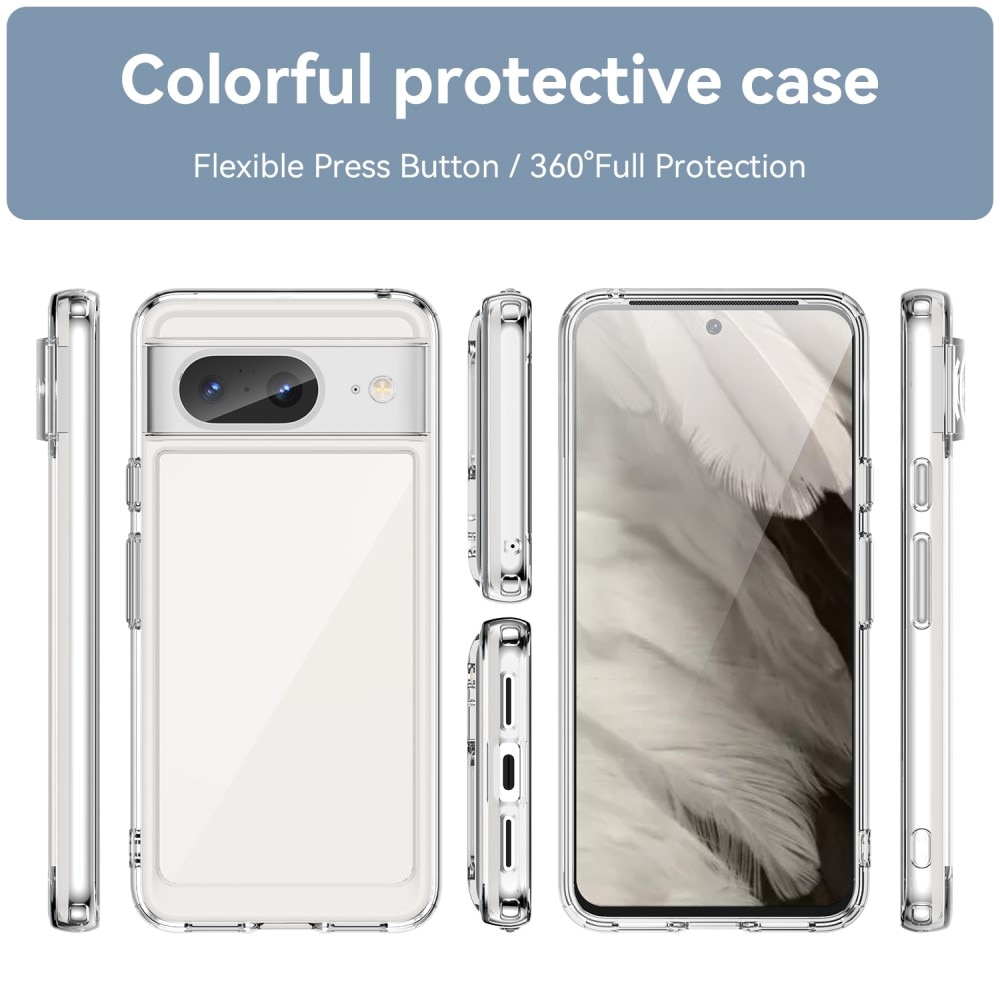 Crystal Hybrid Case Google Pixel 8 kirkas